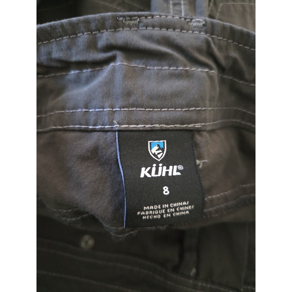 Kuhl Free Range Cargo Camping Fishing Hiking Fishing Shorts Gray Women Size 8 - Picture 7 of 7